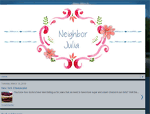 Tablet Screenshot of neighborjulia.com